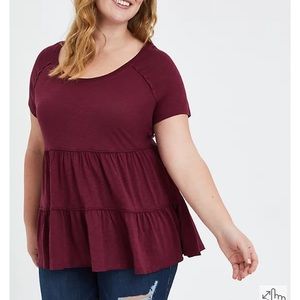 COPY - Tiered Raglan Top
